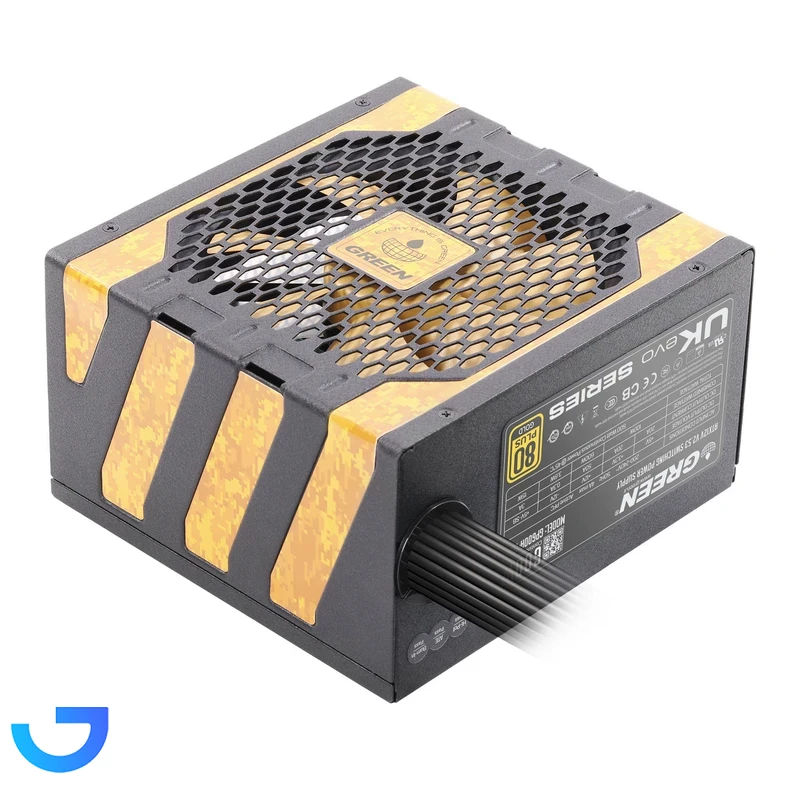 قیمت و خرید منبع تغذیه کامپیوتر گرین GP600A-UK Evo V3.1 80 Plus Gold توان 600 وات | فروشگاه آریا