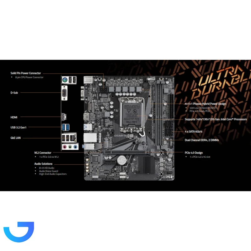 قیمت و خرید مادربرد گیگابایت مدل B760M K V2 DDR4 | فروشگاه آریا