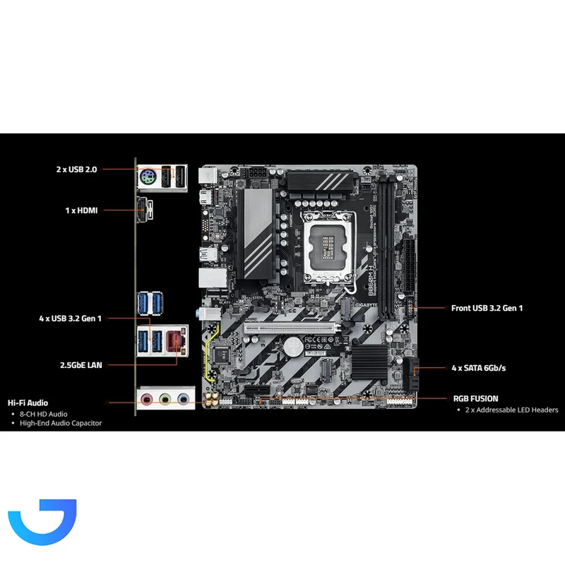 قیمت و خرید مادربرد گیگابایت مدل B860M H | فروشگاه آریا