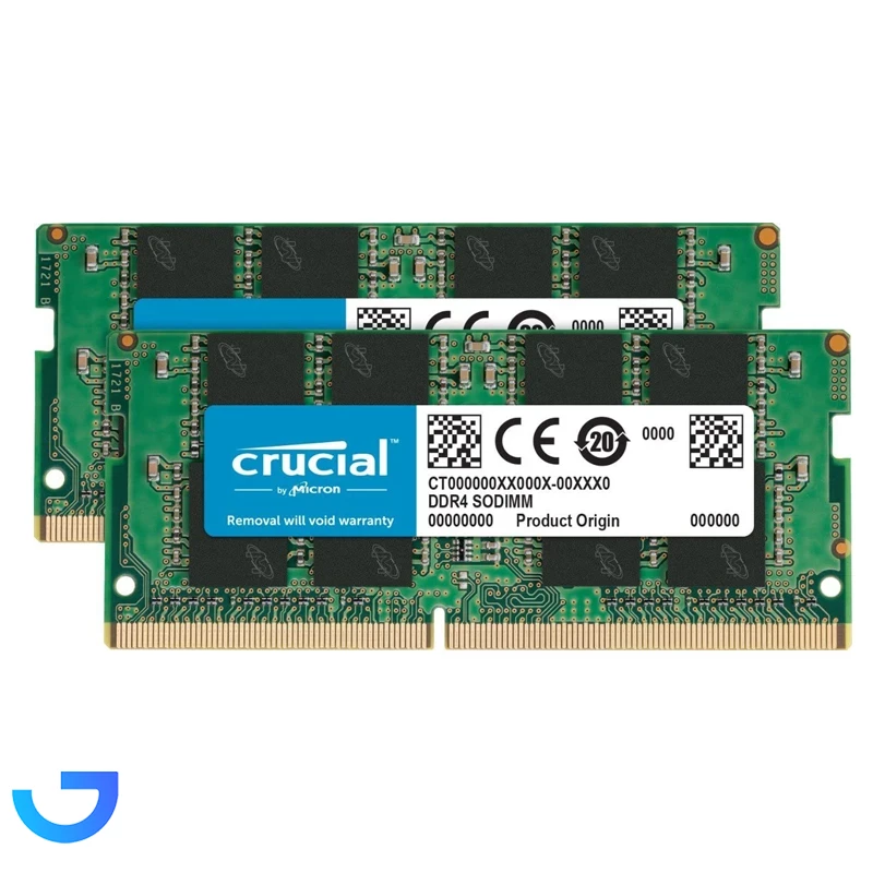 قیمت و خرید رم لپ تاپ DDR4 دو کاناله 3200 مگاهرتز CL22 کروشیال مدل CT16 ظرفیت 16 گیگابایت | فروشگاه آریا
