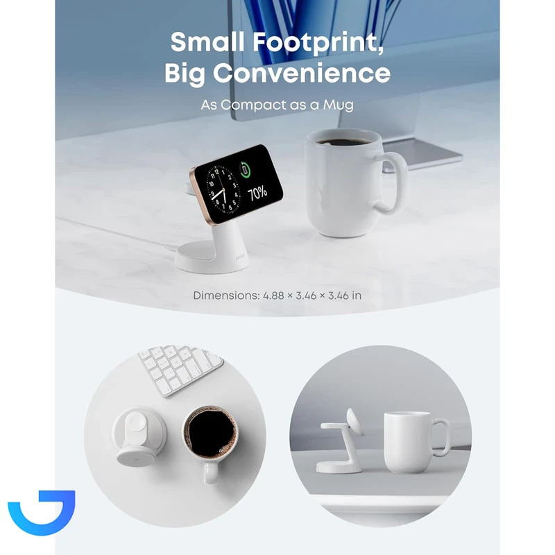 قیمت و خرید شارژر وایرلس 3 کاره انکر مدل MagGo Wireless Charging Station B25M4V11 | فروشگاه آریا