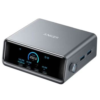 هاب شارژر رومیزی انکر مدل A2345341 توان ۲۵۰ وات با ۶ پورت | فروشگاه آریا