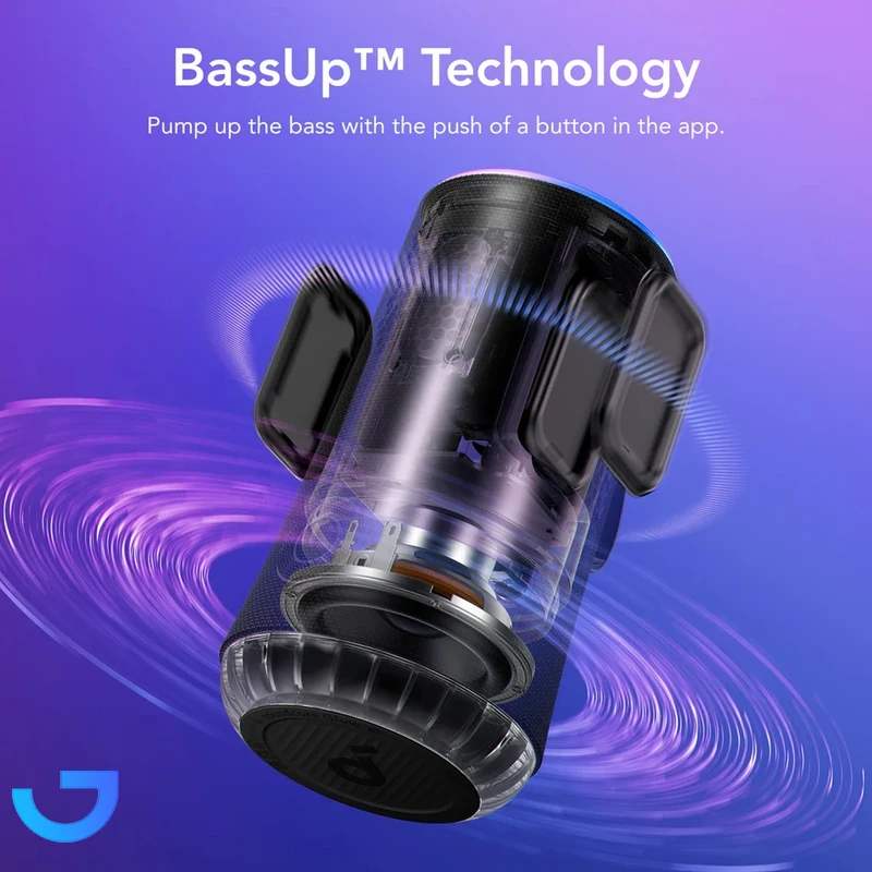 قیمت و خرید اسپیکر بلوتوثی قابل حمل انکر مدل Glow A3166011 | فروشگاه آریا