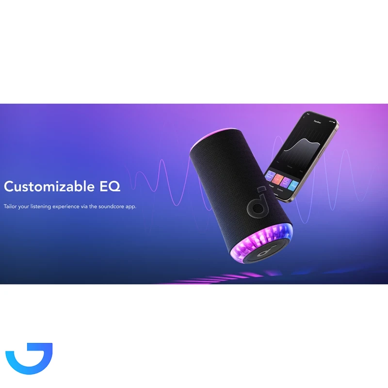 قیمت و خرید اسپیکر بلوتوثی قابل حمل انکر مدل Glow A3166011 | فروشگاه آریا