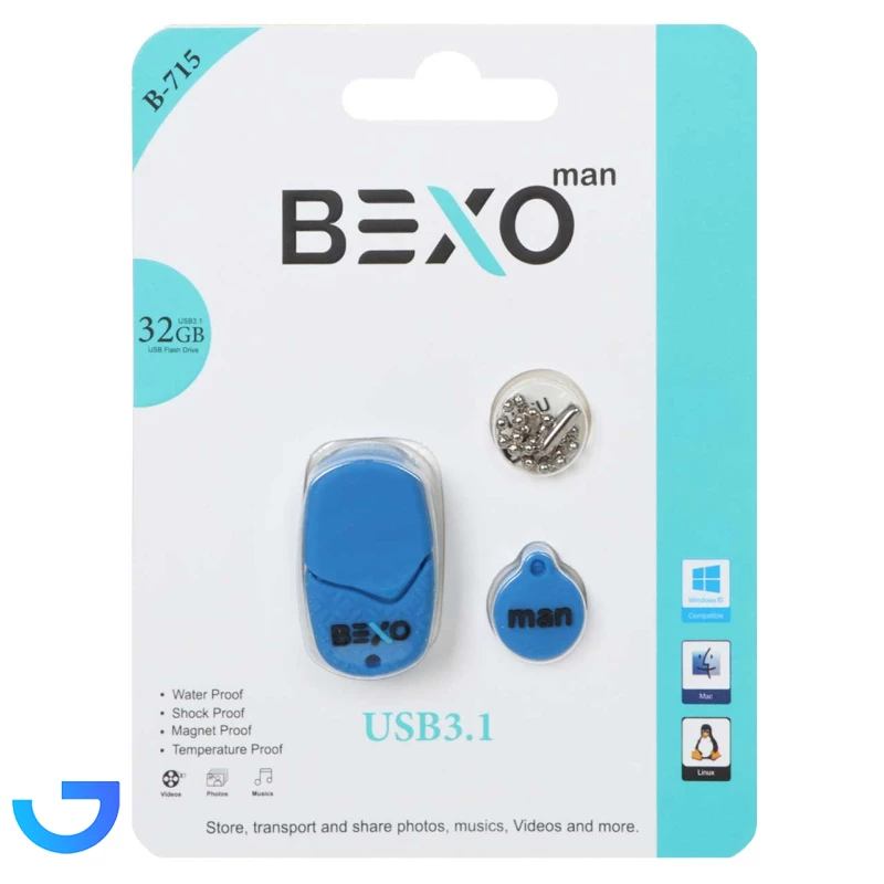 قیمت و خرید فلش مموری بکسو مدل B-715 با ظرفیت 32 گیگابایت - USB3.1 | فروشگاه آریا