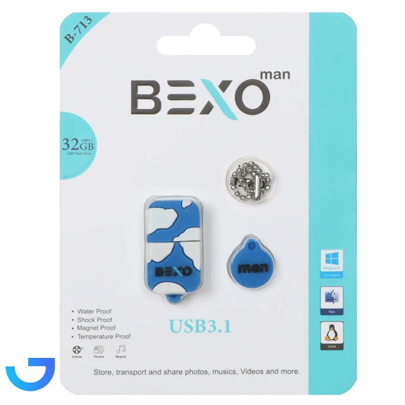 قیمت و خرید فلش مموری بکسو مدل B-713  با ظرفیت 32 گیگابایت - USB3.1 | فروشگاه آریا