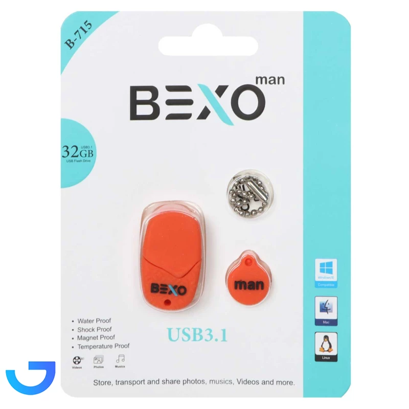 قیمت و خرید فلش مموری بکسو مدل B-715 با ظرفیت 32 گیگابایت - USB3.1 | فروشگاه آریا