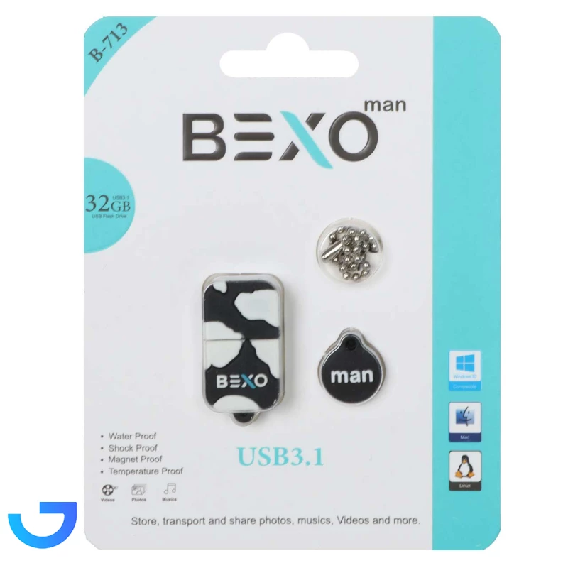 قیمت و خرید فلش مموری بکسو مدل B-713  با ظرفیت 32 گیگابایت - USB3.1 | فروشگاه آریا