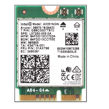 کارت شبکه اینتل مدل Wi-Fi AX201NGW (کارکرده روکاری) | فروشگاه آریا