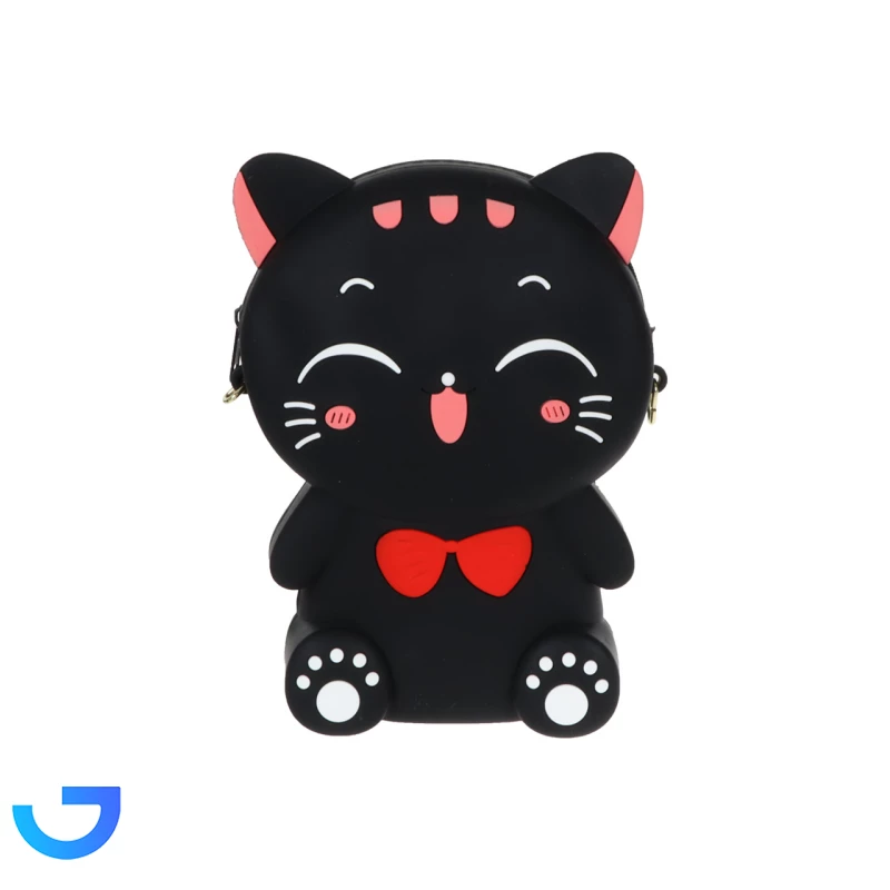 قیمت و خرید کیف رودوشی فانتزی سیلیکونی بزرگ طرح گربه2 | فروشگاه آریا