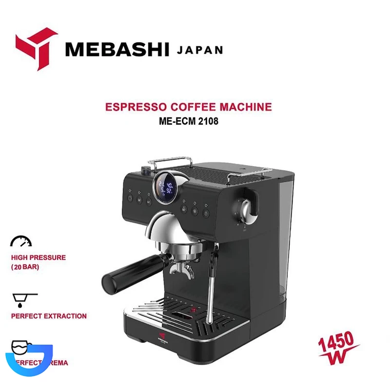 قیمت و خرید اسپرسو ساز خانگی ۱.۵ لیتری مباشی مدل ME-ECM2108 | فروشگاه آریا