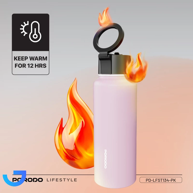 قیمت و خرید قمقمه آب همراه با هولدر مگنتی پرودو مدل WATER BOTTLE PDLFST134PK | فروشگاه آریا