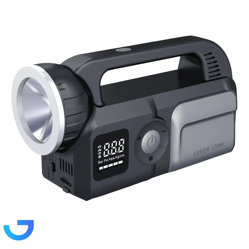 قیمت و خرید جامپ استارتر خودرو و پمپ باد و پاوربانک گرین لاین مدل GNSAVRJSGY ظرفیت ۲۴۰۰۰ میلی‌آمپر | فروشگاه آریا