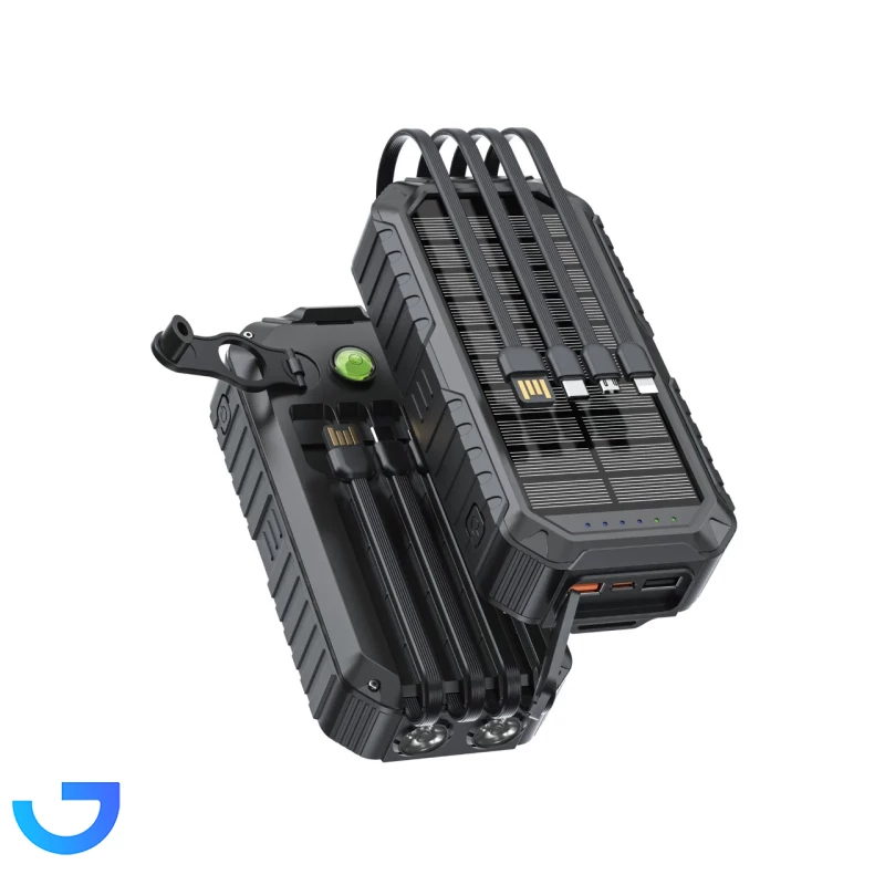 پاوربانک گرین لاین مدل SOLAR MATE GNSOLM20PBK 20W (PD و فست شارژ) نمای ۲