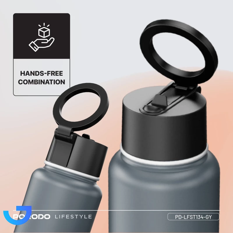 قیمت و خرید قمقمه آب همراه با هولدر مگنتی پرودو مدل WATER BOTTLE PDLFST134PK | فروشگاه آریا