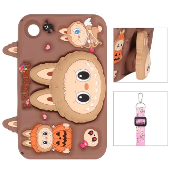 قاب تبلت سیلیکونی عروسکی برجسته فانتزی استندشو با ست بند بلند Samsung Galaxy Tab A9 | فروشگاه آریا