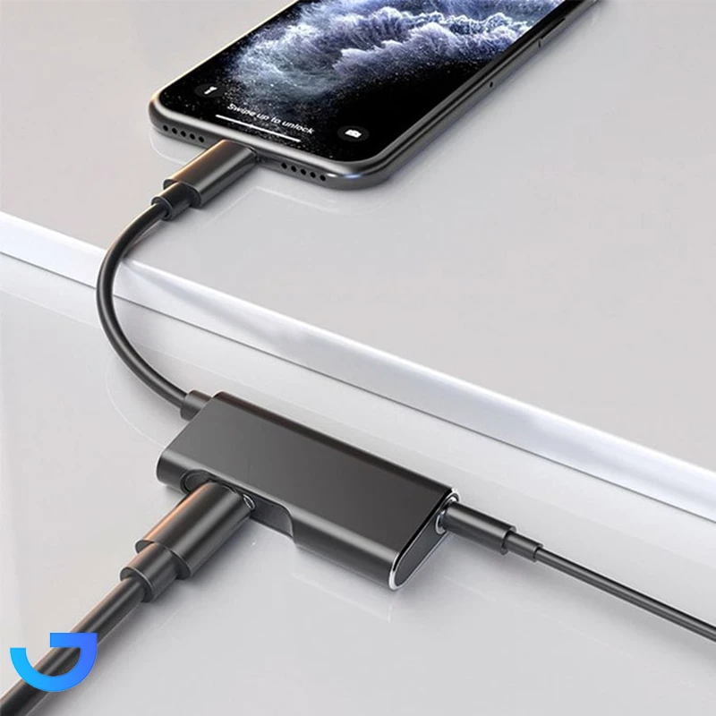 قیمت و خرید تبدیل 1 به 2 لایتنینگ به جک 3.5 میلیمتری یسیدو مدل YAU11 | فروشگاه آریا