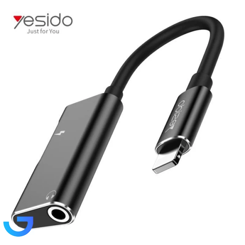 قیمت و خرید تبدیل 1 به 2 لایتنینگ به جک 3.5 میلیمتری یسیدو مدل YAU11 | فروشگاه آریا