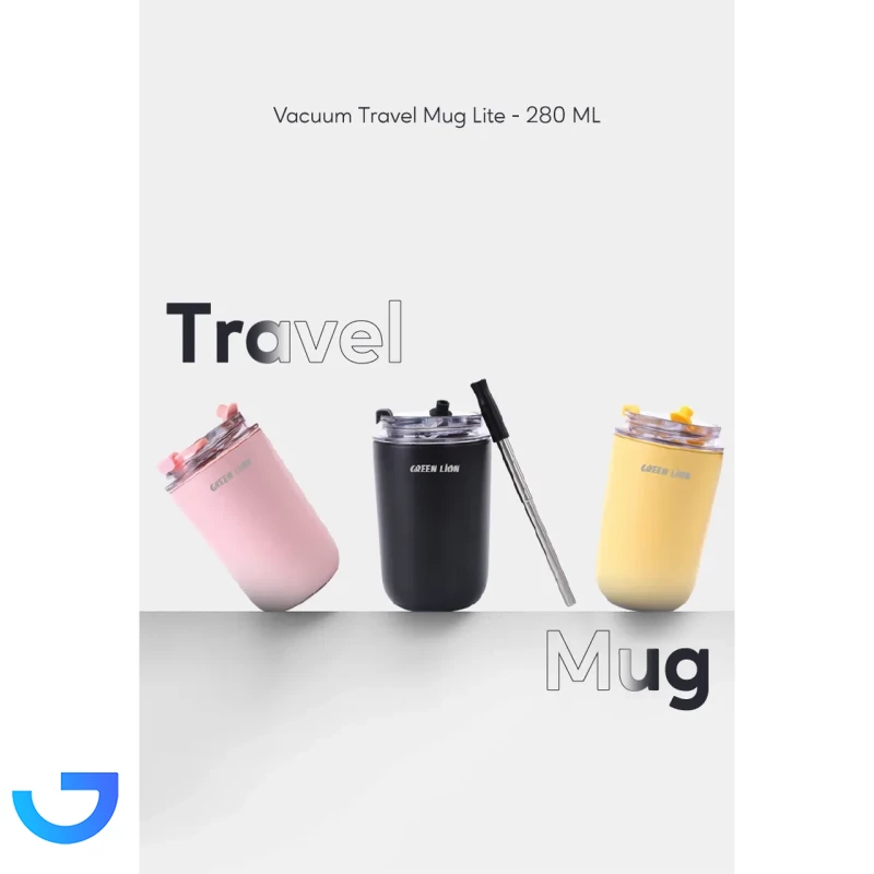 قیمت و خرید ماگ مسافرتی گرین لاین مدل Vacuum travel Mug Lite GNVATMUG280BK | فروشگاه آریا