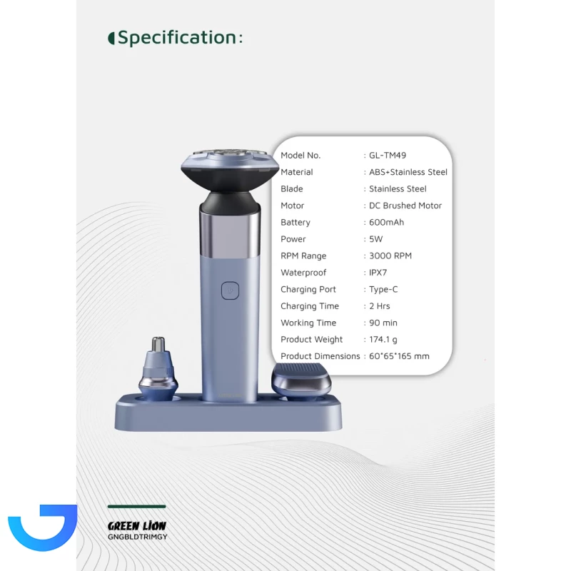 قیمت و خرید ماشین اصلاح مو گرین لاین مدل GNGBLDTRIMGY | فروشگاه آریا