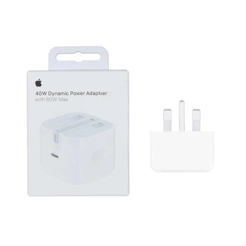 شارژر 40 وات اپل مدل Dynamic Power Adapter with 60W Max - اصل چین | فروشگاه آریا