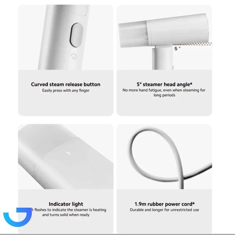 قیمت و خرید بخارگر مسافرتی 1300 وات شیائومی مدل MJGTJ02LF | فروشگاه آریا