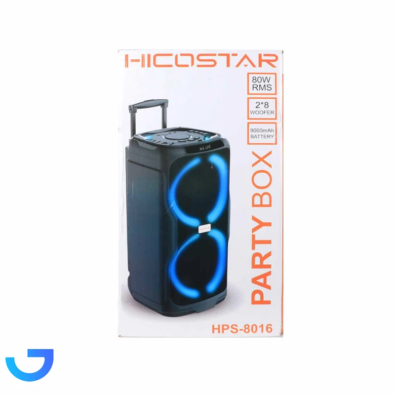 قیمت و خرید اسپیکر بی سیم قابل حمل هایکو استار مدل PARTY BOX HPS-8016 | فروشگاه آریا