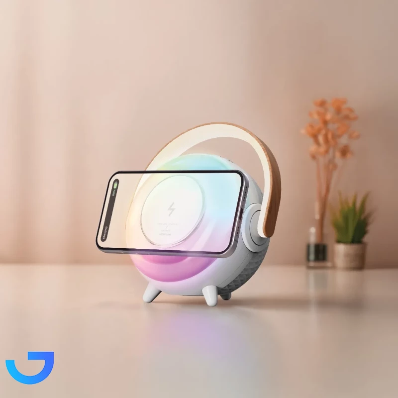 قیمت و خرید شارژر وایرلس و اسپیکر گرین لاین مدل GNURNSLMPWH | فروشگاه آریا