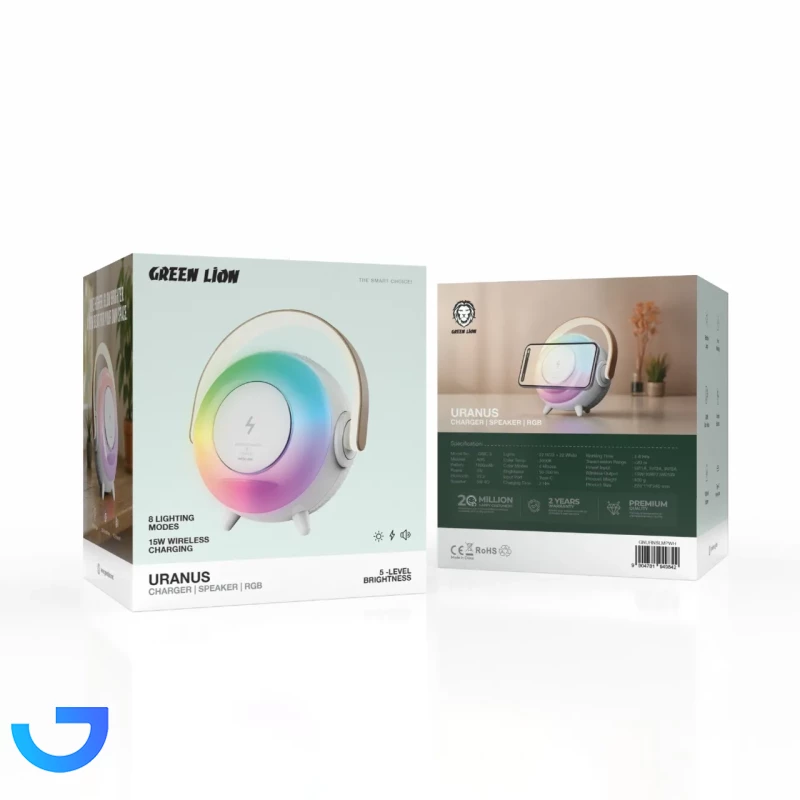 قیمت و خرید شارژر وایرلس و اسپیکر گرین لاین مدل GNURNSLMPWH | فروشگاه آریا