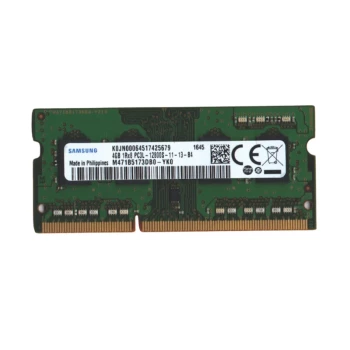 رم لپ تاپ DDR3L تک کاناله ۱۶۰۰ مگاهرتز CL11 سامسونگ مدل PC3L ظرفیت 4 گیگابایت | فروشگاه آریا