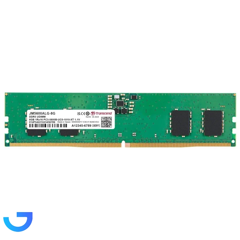 قیمت و خرید رم دسکتاپ DDR5 تک کاناله 5600 مگاهرتز cl46 ترنسند مدل j7 ظرفیت 8 گیگابایت | فروشگاه آریا