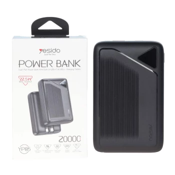 پاوربانک PD و فست شارژ Yesido 20000mAh مدل YP85 22.5W | فروشگاه آریا