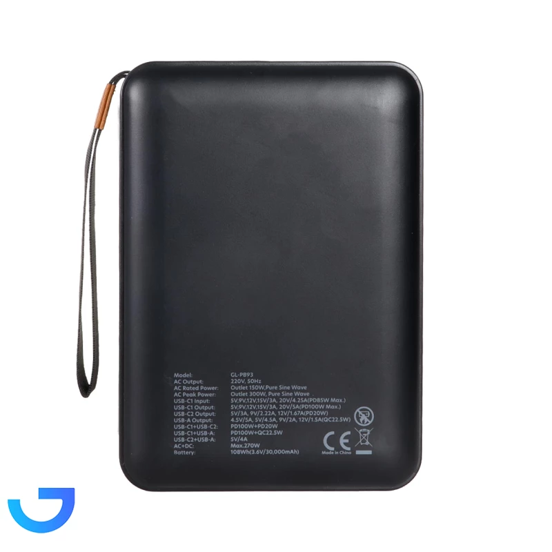 قیمت و خرید پاوربانک گرین لاین مدل GNPVU270W30BK ظرفیت 30000 میلی آمپر ساعت | فروشگاه آریا