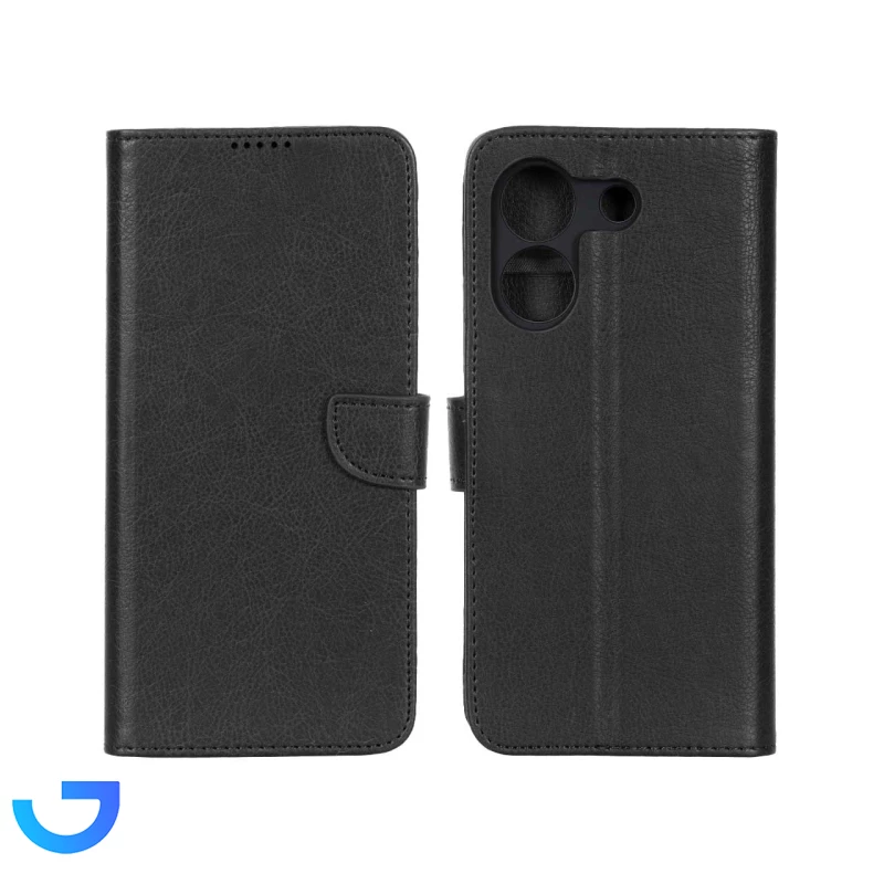 قیمت و خرید کیف چرمی موبایل مگنتی محافظ لنزدار KRF مدل Xiaomi Poco M7 Pro 5G | فروشگاه آریا