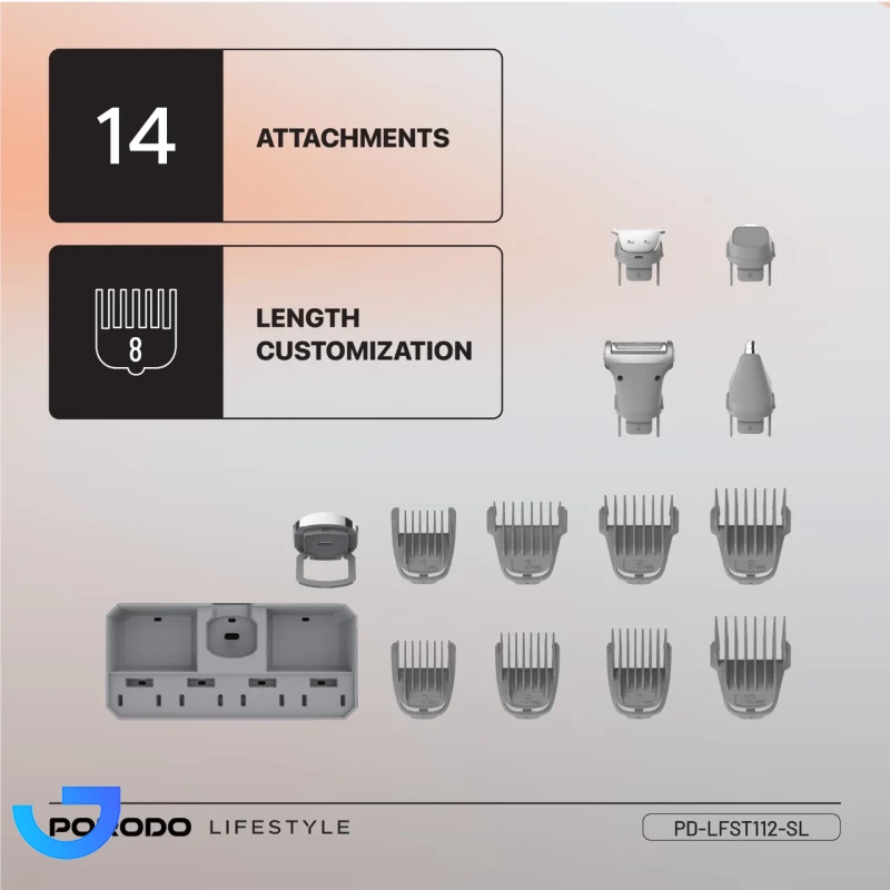 قیمت و خرید ماشین اصلاح چندکاره Porodo مدل PD-LFST112-SL | فروشگاه آریا