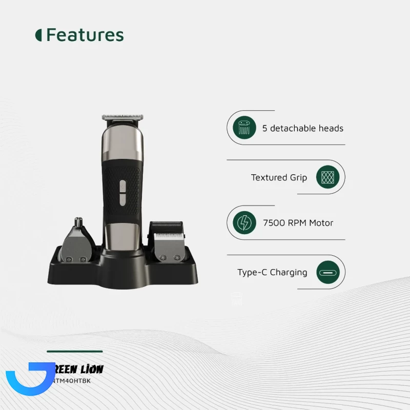 قیمت و خرید ماشین ریش تراش گرین لاین مدل TRIM MASTER GNTM40HTBK | فروشگاه آریا