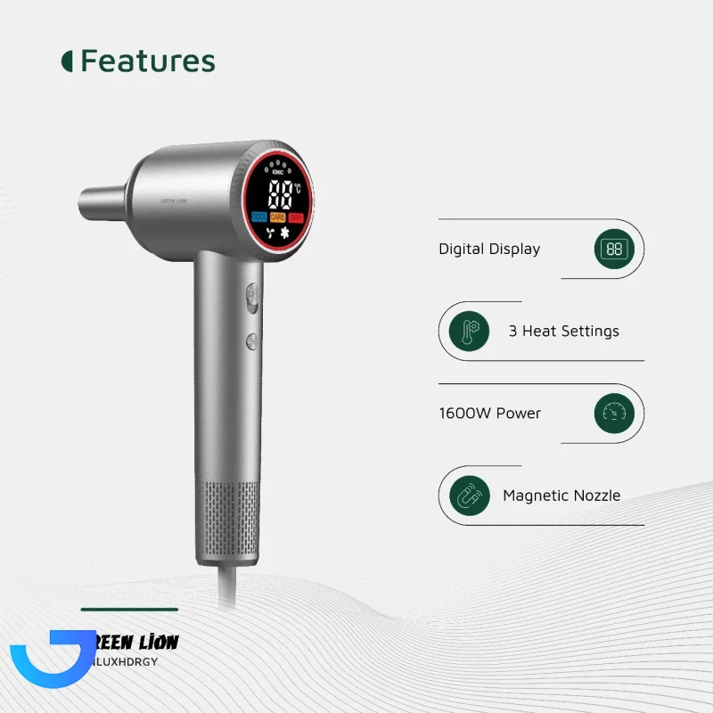 قیمت و خرید سشوار گرین لاین مدل GNLUXHDRGY | فروشگاه آریا