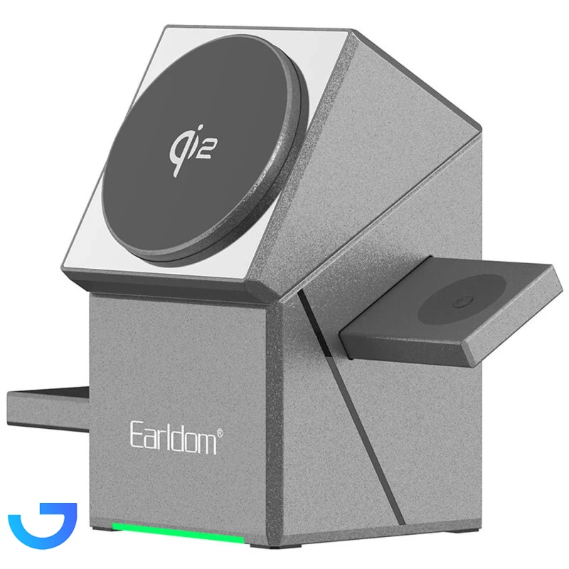 قیمت و خرید شارژر وایرلس 3 کاره ارلدام مدل ET-WC65 | فروشگاه آریا