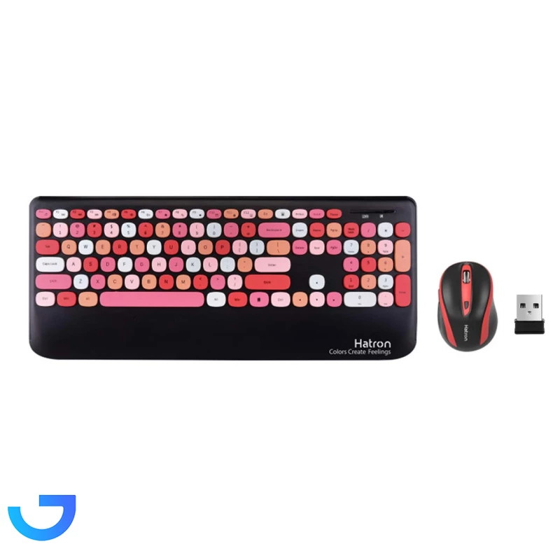 قیمت و خرید کیبورد و ماوس بی سیم هترون مدل HKCW350 | فروشگاه آریا
