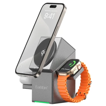 شارژر وایرلس 3 کاره ارلدام مدل ET-WC65 | فروشگاه آریا