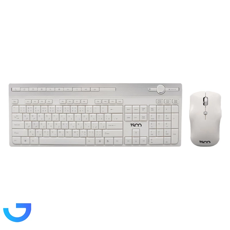 قیمت و خرید کیبورد و ماوس بی سیم تسکو مدل TKM 7106W | فروشگاه آریا
