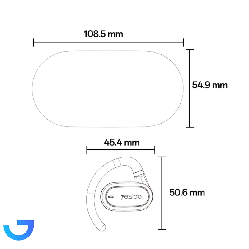 قیمت و خرید هدفون بی سیم ضدآب یسیدو مدل YSP25 | فروشگاه آریا