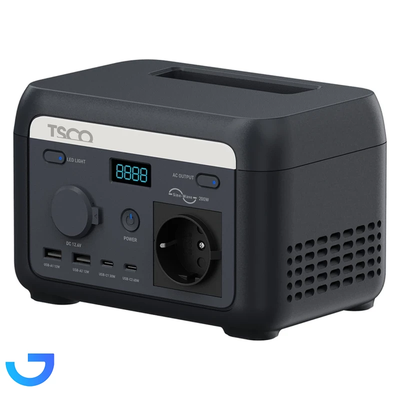 قیمت و خرید پاور استیشن 200 وات تسکو مدل TST 201 ظرفیت 32000 میلی آمپر ساعت | فروشگاه آریا