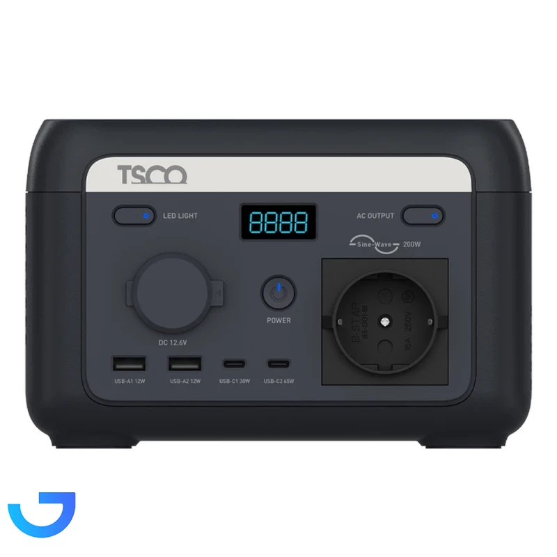 قیمت و خرید پاور استیشن 200 وات تسکو مدل TST 201 ظرفیت 32000 میلی آمپر ساعت | فروشگاه آریا