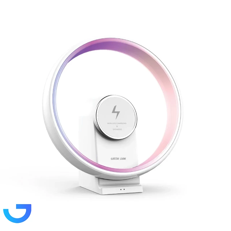 قیمت و خرید اسپیکر بی سیم و شارژر وایرلس گرین لاین مدل JUPITER GNJPTRLMPWH | فروشگاه آریا