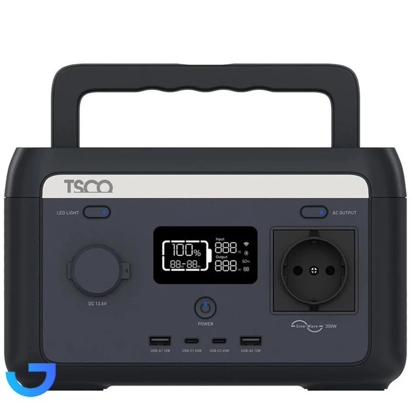 قیمت و خرید پاور استیشن تسکو 64000میلی آمپر مدل TST 301 300W | فروشگاه آریا