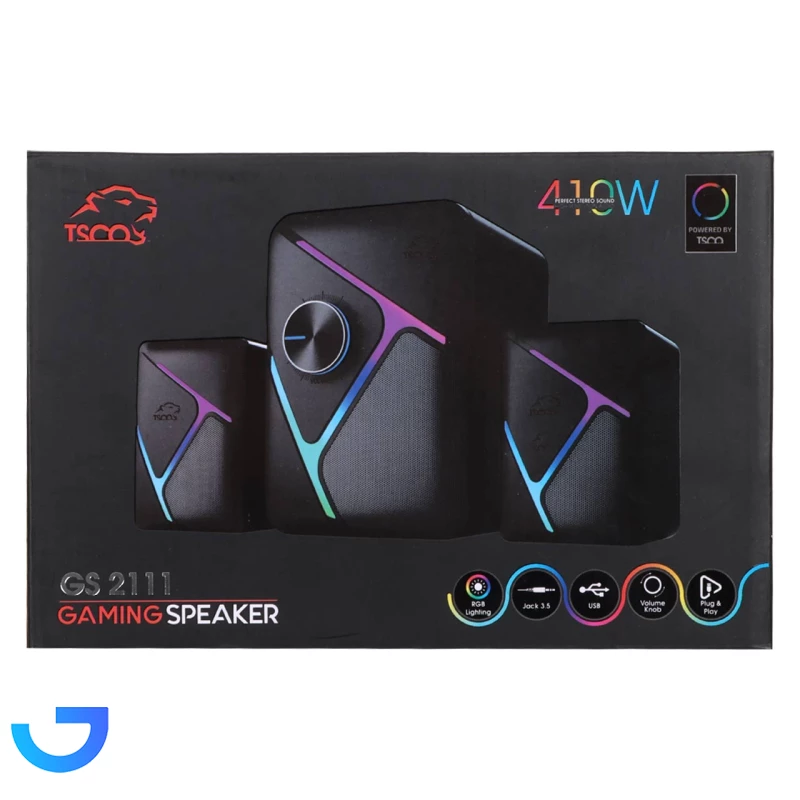 قیمت و خرید اسپیکر رومیزی سه تکه گیمینگ TSCO مدل GS 2111 | فروشگاه آریا