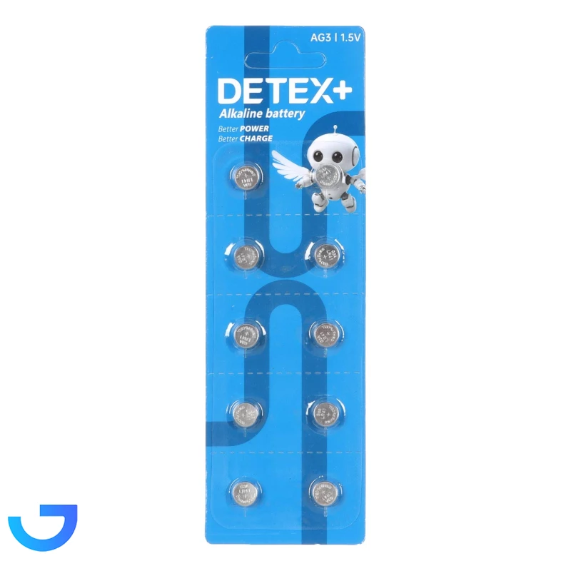 قیمت و خرید باتری ساعتی Detex+ Alkaline مدل AG3 (بسته 10 عددی) | فروشگاه آریا