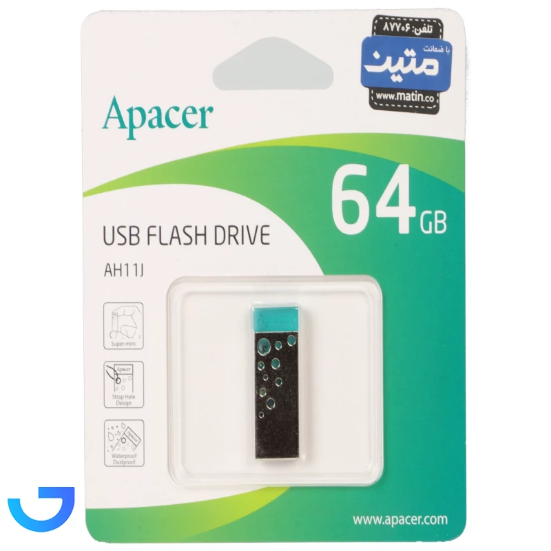 قیمت و خرید فلش مموری اپیسر مدل AH11J ظرفیت 64 گیگابایت با رابط USB 2.0 | فروشگاه آریا
