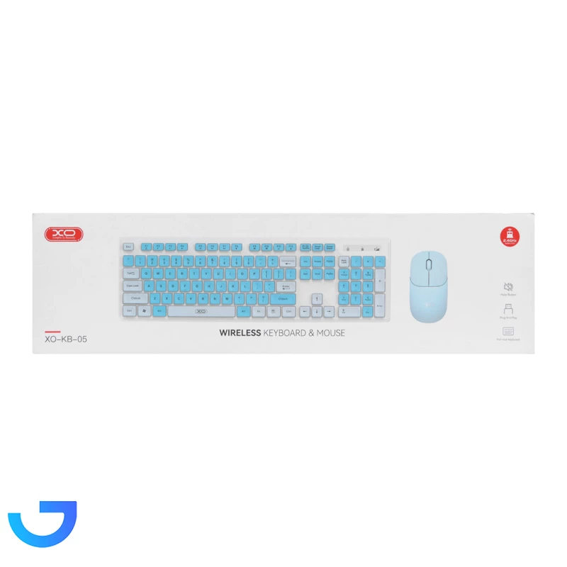 قیمت و خرید ماوس و کیبورد بی سیم ایکس او مدل KB-05 | فروشگاه آریا